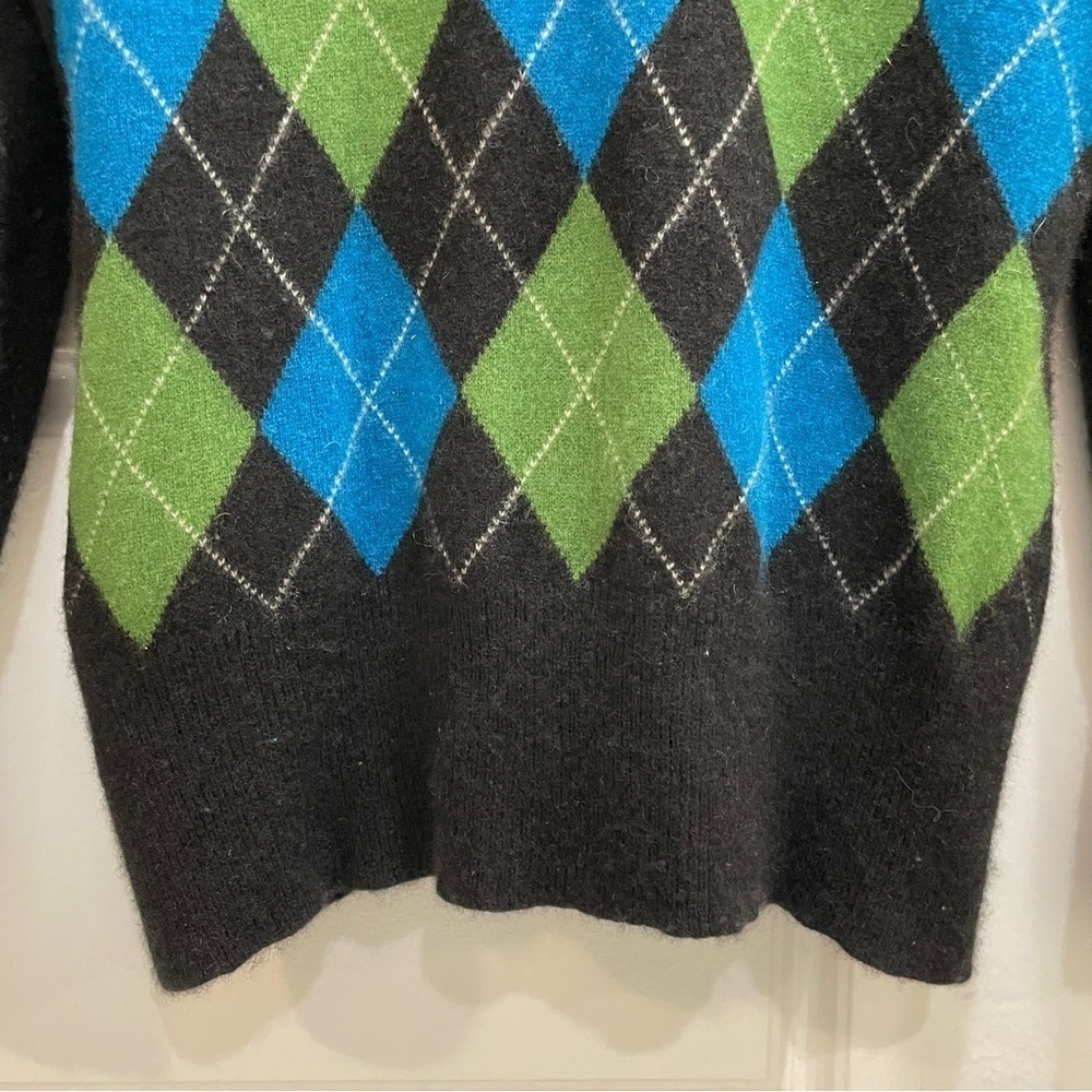 Apt. 9 Cashmere Argyle V-Neck Sweater - Picture 2 of 11